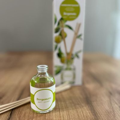 Parfum de cameră cu bețișoare, Mikado, Bergamotă, Antistres, Intense, Caravan Home, 40ml