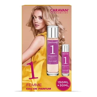 Pachet Cadou Apă de Parfum Caravan Fragancias No. 1, Romantica Oriental, 150ml + 30ml, Femei