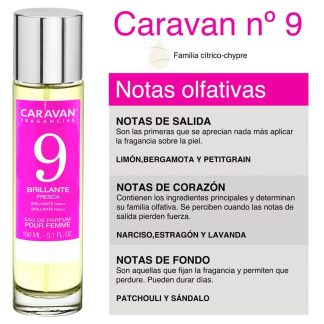 Caravan Fragancias No. 9, Femei, Brillante Fresca