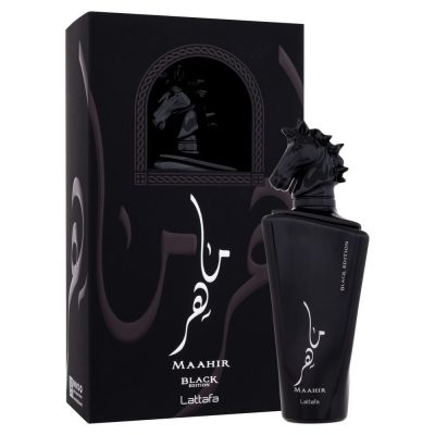 Apa de parfum Maahir Black Edition, Lattafa, Barbati, 100ml