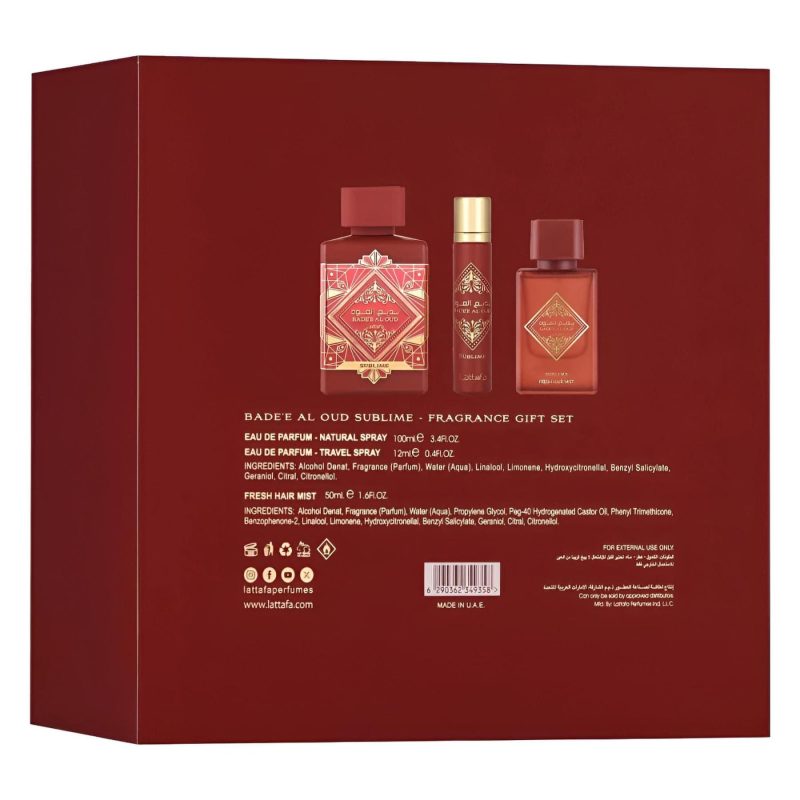 Badee Al Oud Sublime Gift Set Unisex, Lattafa, 100ml