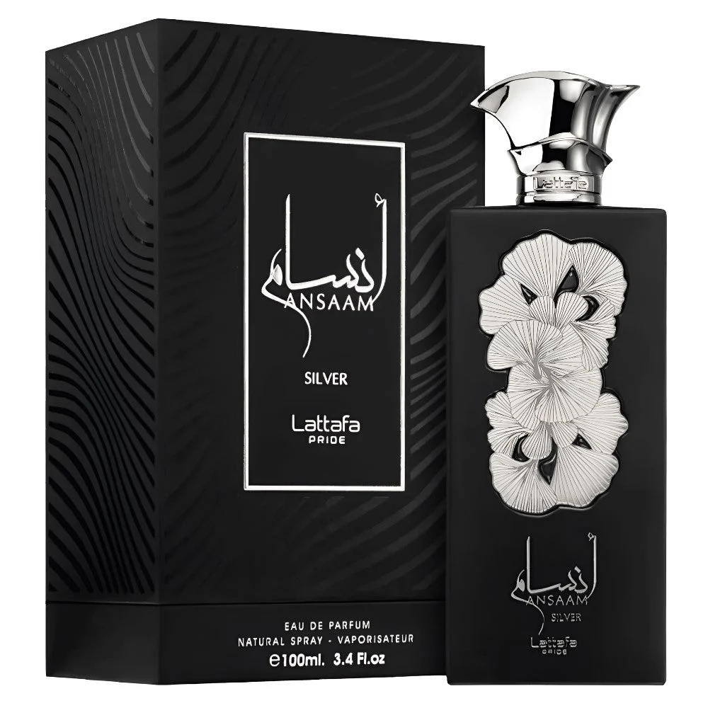 lattafa, pride ansaam silver, apă de parfum, unisex, 100 ml 1 Lattafa, Pride Ansaam Silver, Apă de parfum, Unisex, 100 ml