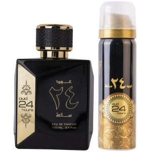 Oud 24 Hours Parfum + Deodorant Spray, Ard Al Zaafaran, 100ml