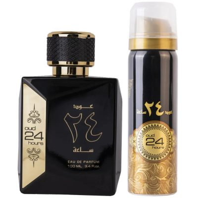 Oud 24 Hours Parfum + Deodorant Spray, Ard Al Zaafaran, 100ml