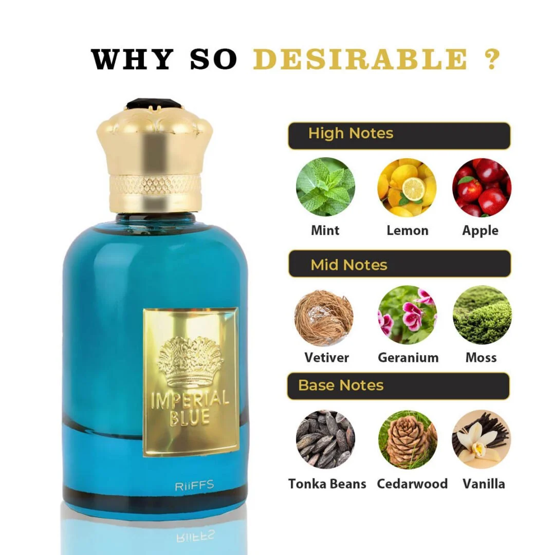 imperial blue, riiffs, 100 ml edp 5 Imperial Blue, Riiffs, 100 ml EDP - imagine 5