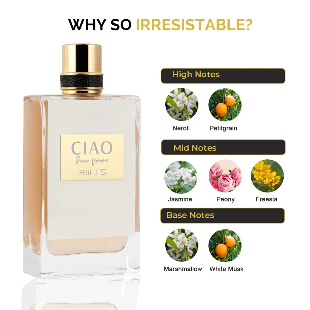 ciao pour femme, riiffs, 100 ml edp 5 Ciao Pour Femme, Riiffs, 100 ml EDP - imagine 5