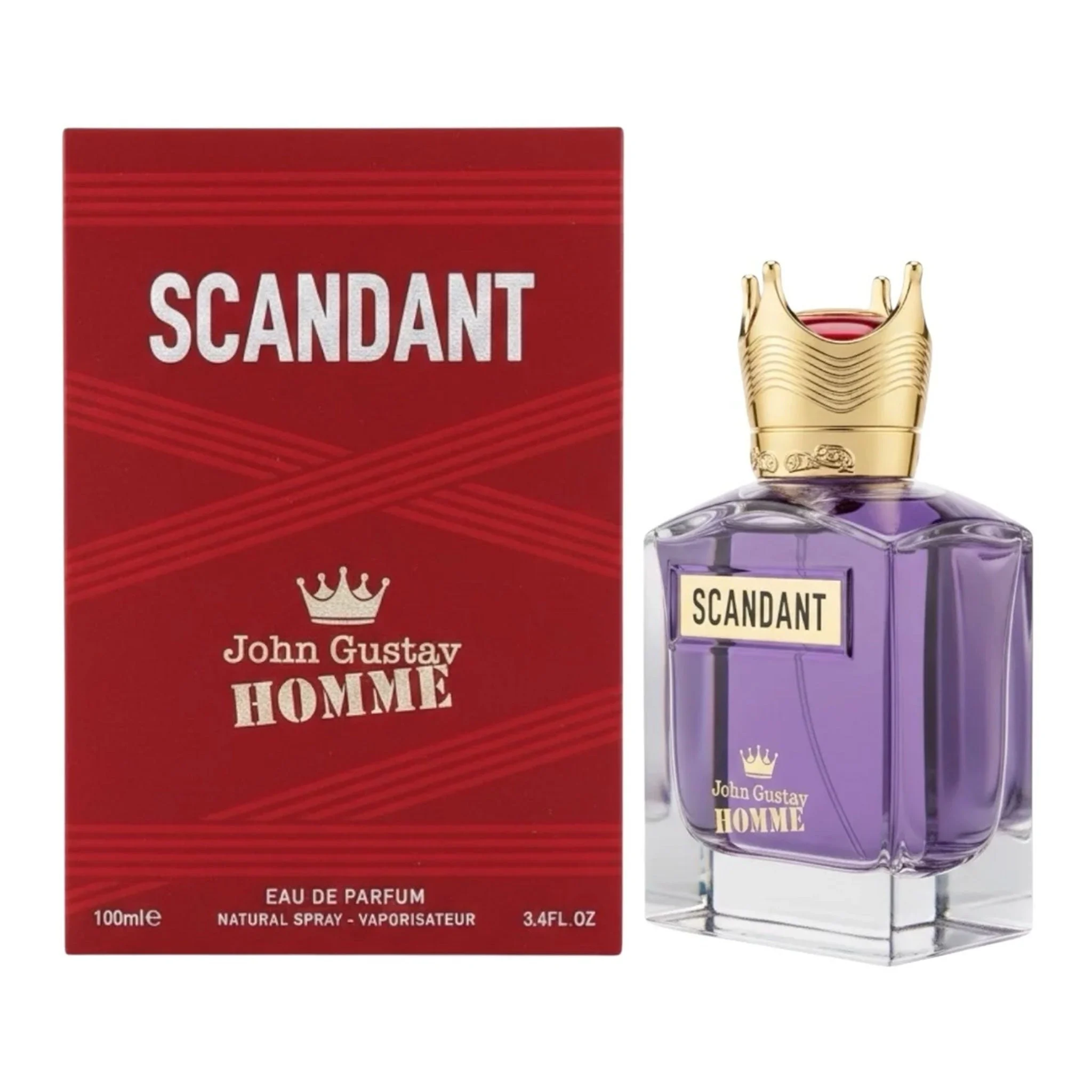 john gustav homme scandant, fragrance world, bărbați, 100ml 3 John Gustav Homme Scandant Fragrance World apă de parfum bărbați 100 ml – flacon și cutie