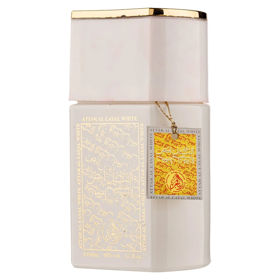 attar al layal white, al fakhr, apă de parfum, pentru femei, 100 ml 2 Attar Al Layal White, Al Fakhr, Apă de parfum, Pentru femei, 100 ml – imagine 2