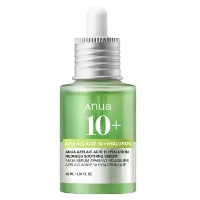 Anua, Azelaic Acid 10, Acid azelaic 10 + Hialuron, Calmant pentru roșeață, Ser, Pentru față, 30 ml